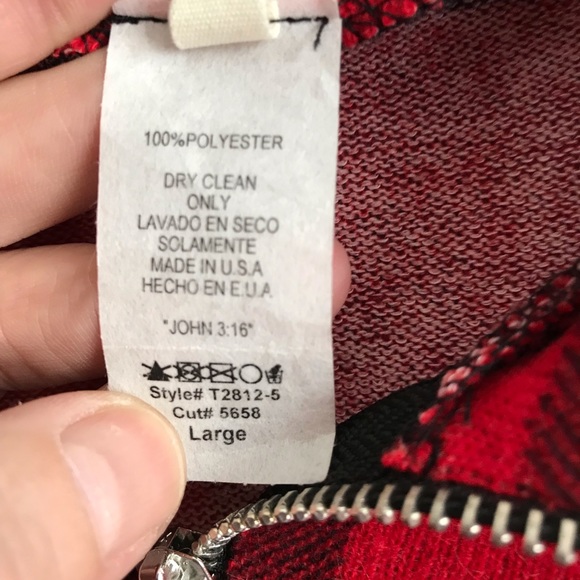 Comfy cozy plaid/fuzzy top - Picture 6 of 6